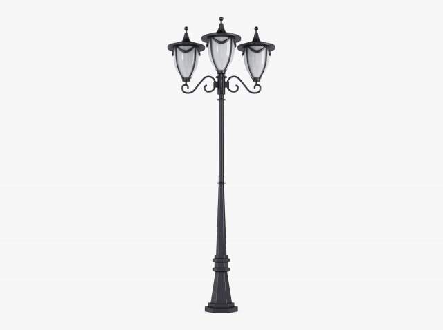 Vintage Streetlight v 3 3D 模型 .c4d .max .obj .3ds .fbx .stl .blend 