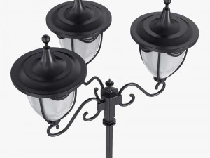 Vintage Streetlight v 3 3D Model