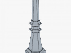 Vintage Streetlight v 3 3D 模型