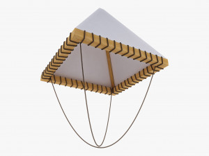 Parachute of Leonardo Da Vinci v 1 3D Model
