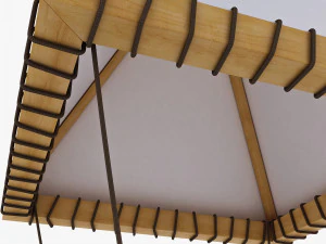 Parachute of Leonardo Da Vinci v 1 3D Model