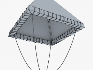 Parachute of Leonardo Da Vinci v 1 Modelo 3D
