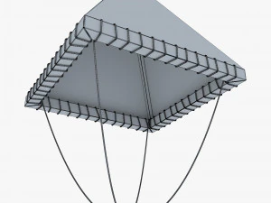 Parachute of Leonardo Da Vinci v 1 3D Model