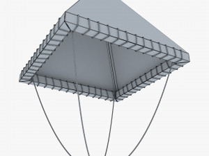Parachute of Leonardo Da Vinci v 1 Modelo 3D