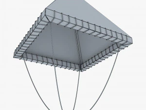 Parachute of Leonardo Da Vinci v 1 3D Model