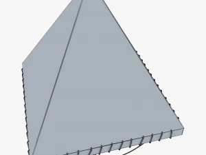Parachute of Leonardo Da Vinci v 1 3D Model
