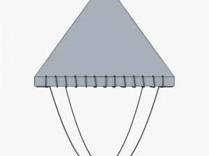Parachute of Leonardo Da Vinci v 1 Modelo 3D