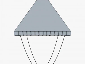 Parachute of Leonardo Da Vinci v 1 3D Model