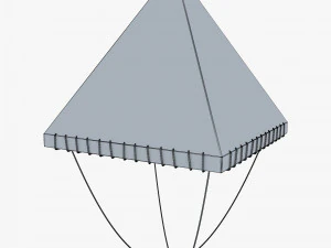 Parachute of Leonardo Da Vinci v 1 3D Model