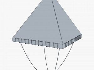 Parachute of Leonardo Da Vinci v 1 Modelo 3D
