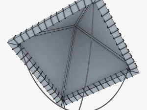 Parachute of Leonardo Da Vinci v 1 3D Model