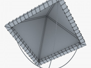 Parachute of Leonardo Da Vinci v 1 Modelo 3D