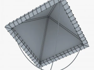 Parachute of Leonardo Da Vinci v 1 3D Model