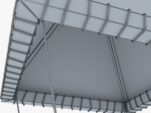 Parachute of Leonardo Da Vinci v 1 Modelo 3D