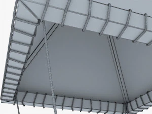 Parachute of Leonardo Da Vinci v 1 3D Model