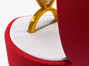 Ring in Red Box v 1 3D Модель