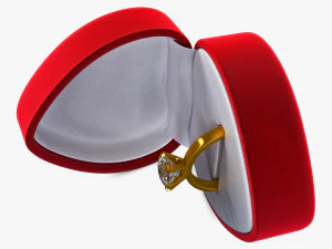 Ring in Red Box v 1 3D Model