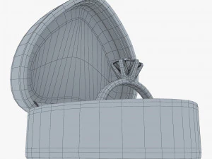 Ring in Red Box v 1 3D Model