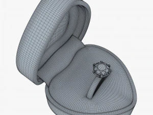 Ring in Red Box v 1 3D Model