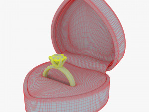 Ring in Red Box v 1 3D Модель