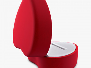 Heart Shape Ring Box Red v 1 Modèle 3D