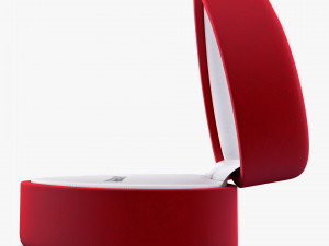 Heart Shape Ring Box Red v 1 Modèle 3D