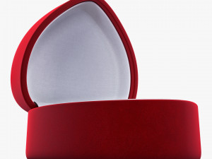 Heart Shape Ring Box Red v 1 Modèle 3D