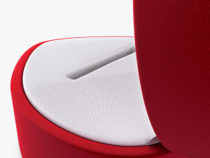 Heart Shape Ring Box Red v 1 Modèle 3D