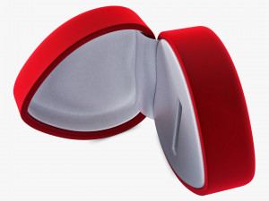 Heart Shape Ring Box Red v 1 Modèle 3D
