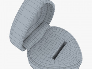 Heart Shape Ring Box Red v 1 Modèle 3D