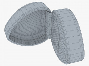 Heart Shape Ring Box Red v 1 Modèle 3D