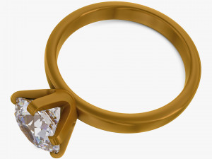 Diamond Gold Ring v 1 3D मॉडल