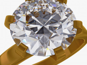 Diamond Gold Ring v 1 3D मॉडल
