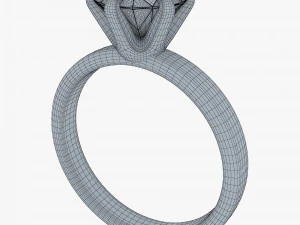Diamond Gold Ring v 1 3D Model