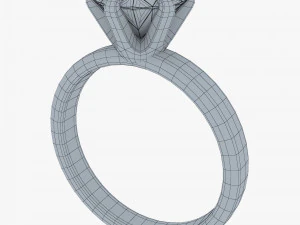 Diamond Gold Ring v 1 3D Model