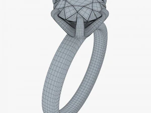 Diamond Gold Ring v 1 3D Model