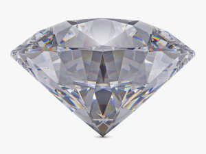 Diamante redondo com corte brilhante v 1 Modelo 3D