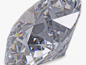 Diamante redondo com corte brilhante v 1 Modelo 3D