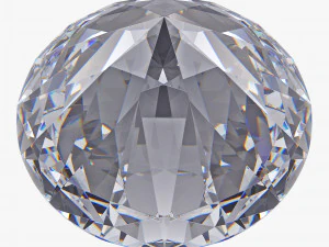 Diamante redondo com corte brilhante v 1 Modelo 3D