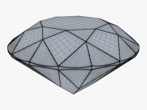 Round Brilliant Cut Diamond v 1 3D Модель