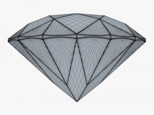 Round Brilliant Cut Diamond v 1 3D Модель