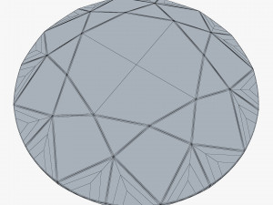 Round Brilliant Cut Diamond v 1 3D Модель