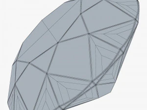 Diamante redondo com corte brilhante v 1 Modelo 3D