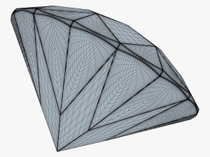 Diamante redondo com corte brilhante v 1 Modelo 3D