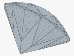 Diamante redondo com corte brilhante v 1 Modelo 3D
