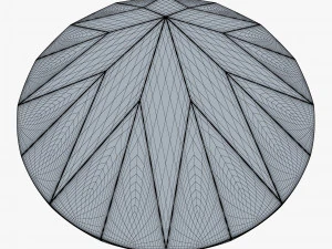 Diamante redondo com corte brilhante v 1 Modelo 3D