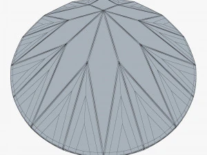 Diamante redondo com corte brilhante v 1 Modelo 3D