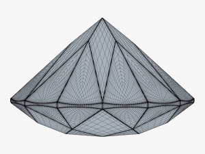 Round Brilliant Cut Diamond v 1 3D Модель