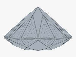 Round Brilliant Cut Diamond v 1 3D Модель