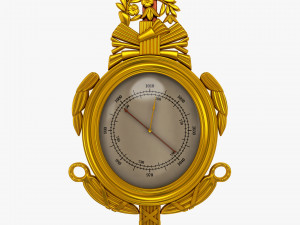 Antique Barometer v 1 Model 3D